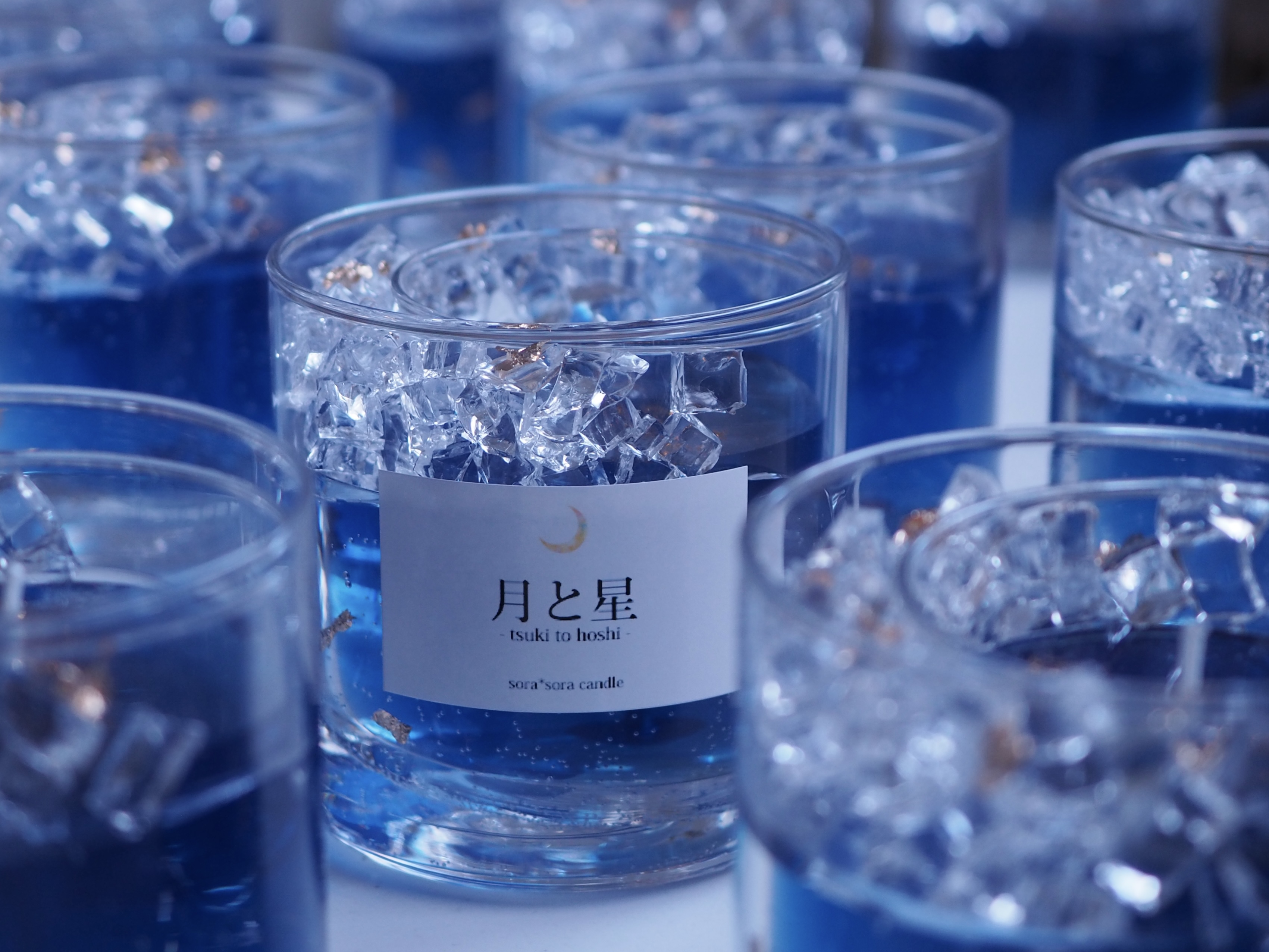 月と星　アロマキャンドル